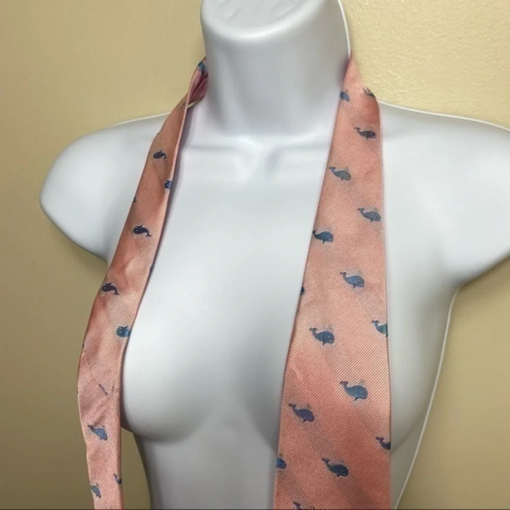 🎈3/$20!  J. Crew 100% silk whale tie. Pink